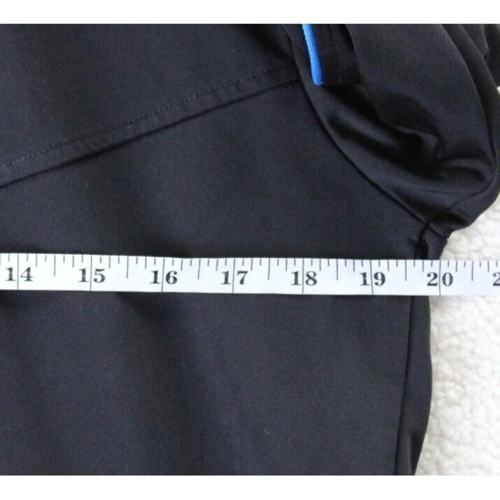 The North Face Mens Track Jacket Black Blue Trim‎ Full Zip Athletic Size M